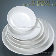 Assiette ronde en porcelaine JXPB-001